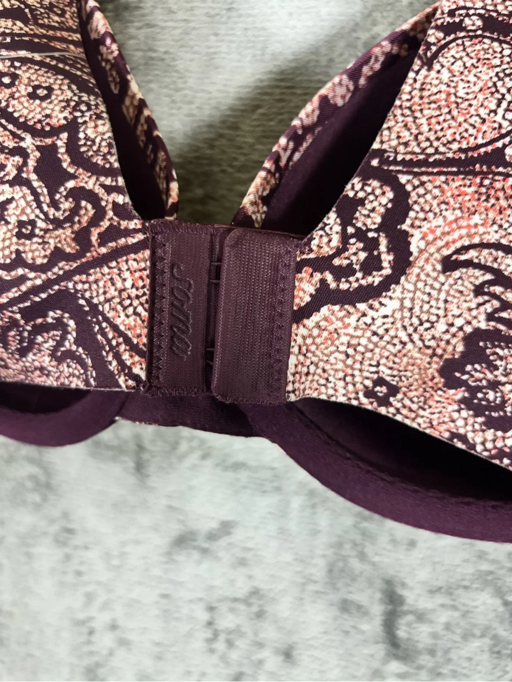 NWT Soma Nadine Vanishing Back Bra 36C in Weathered‎ Paisley pattern